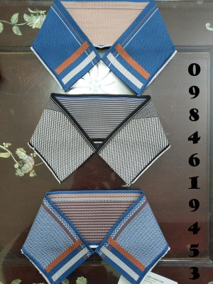 Bo cổ Polo dệt hoa văn