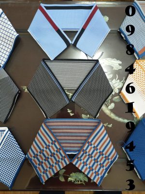 Cổ polo dệt hoa văn